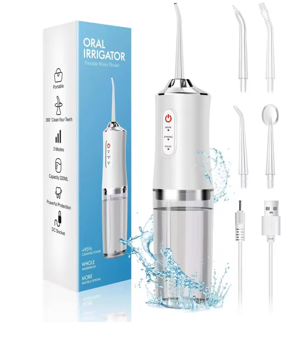 Trendyva Flossjet - Hydropulseur buccal sans fil